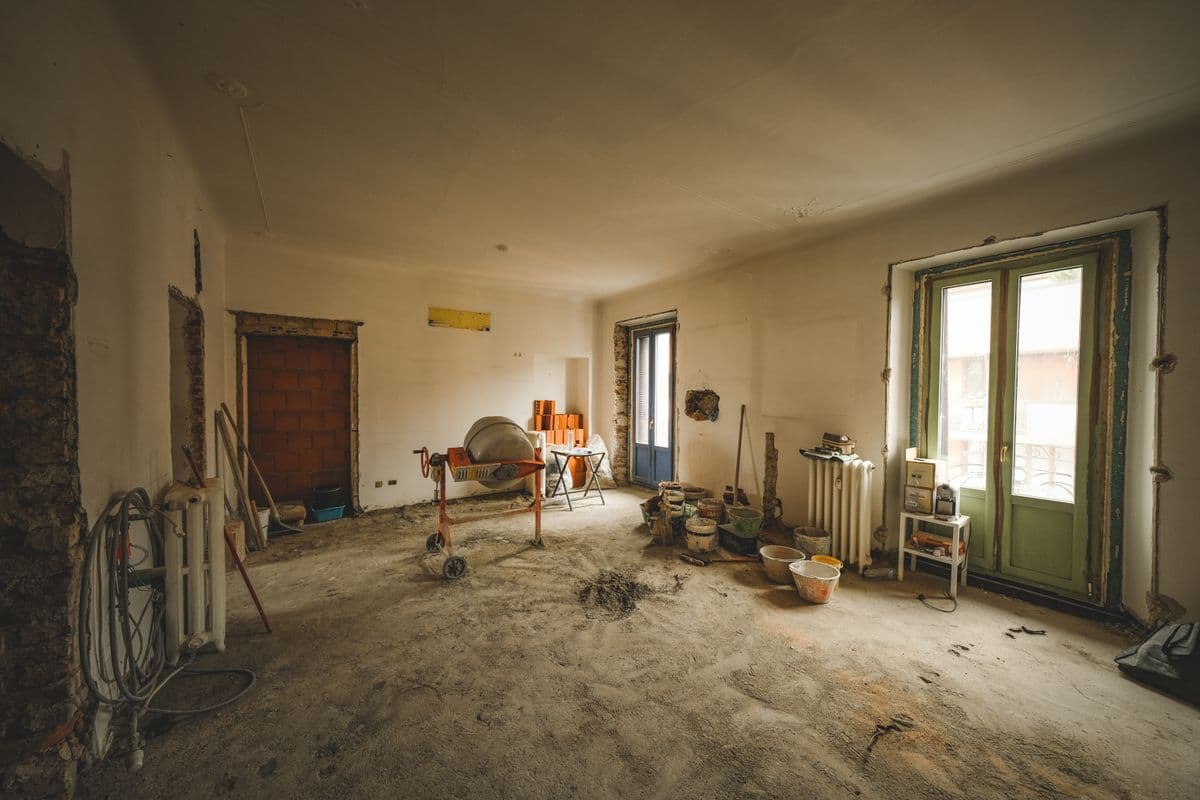 Flat under renovation before finishing work, order of work in a Navi Mumbai renovation